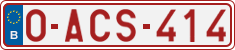 License plate of Belgium, Regular plates (2010)