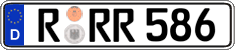 German license plate, Regular plates