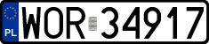 License plates of Poland, Regular car plates