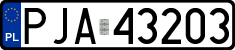 License plates of Poland, Regular car plates