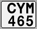 License plate of Sweden, Regular plates
