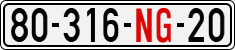 License plate of Vietnam, Diplomatic