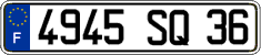 French license plate, FNI