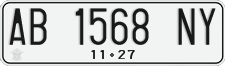 License plate of Indonesia, Regular plates