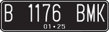 License plate of Indonesia, Regular plates