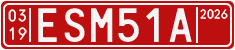 License plate of Sweden, Transit plates