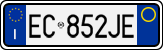 License plate of Italy, Cars (1994 year series)