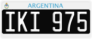 License plate of Argentina, Cars (1995, ABC 123)