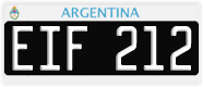 License plate of Argentina, Cars (1995, ABC 123)