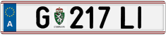 License plate of Austria, Regular plates