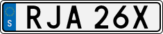 License plate of Sweden, Regular plates