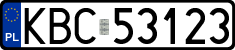 License plates of Poland, Regular car plates