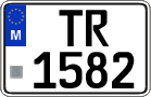 License plate of Malta, Trailers (TR 123(4))