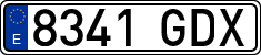 License plates of Spain, Ordinary (2000)