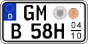 German license plate, Seasonal plates (Oldtimers)