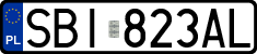 License plates of Poland, Regular car plates