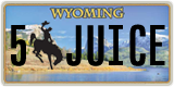 Wyoming, Vanity Plates (1(2) XXXXX)