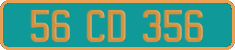 French license plate, Diplomatic