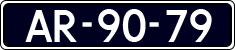 License plate of the Netherlands, Imported oldtimers (cars)