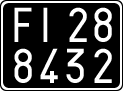 License plate of Italy, Cars (1927 year series)