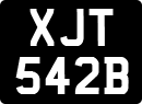 License plate of the United Kingdom, 1963 year system