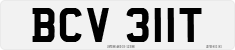 License plate of the United Kingdom, 1963 year system