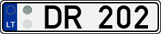 License plate of Lithuania, Trailers