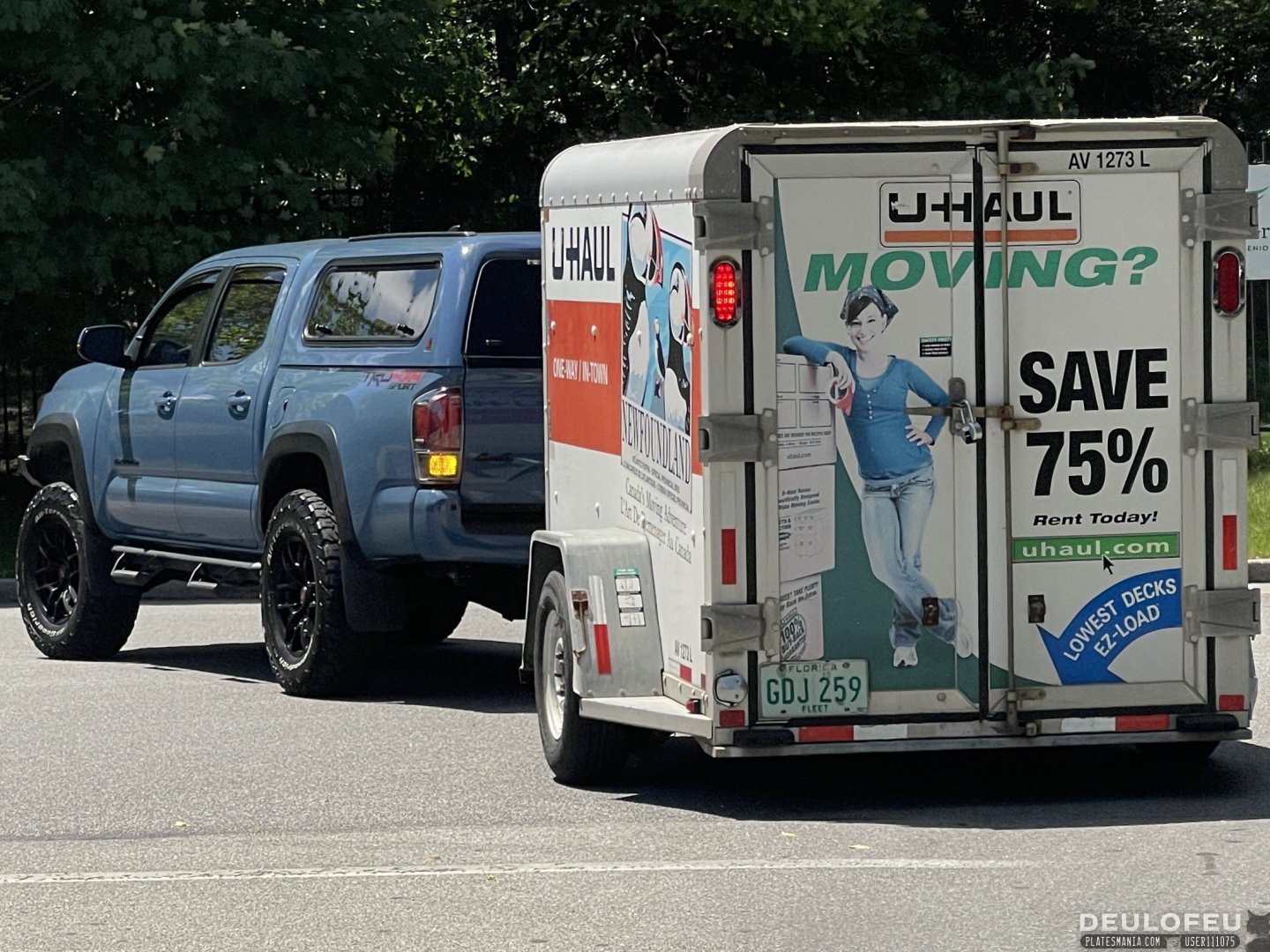 GDJ 259, U-Haul 5' x 8' Cargo Trailer (AV) 