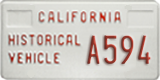 California, Historical (H/V XXXX)
