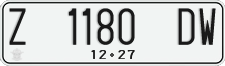 License plate of Indonesia, Regular plates