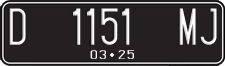 License plate of Indonesia, Regular plates