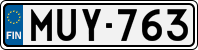 License plate of Finland, Cars
