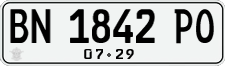 License plate of Indonesia, Regular plates