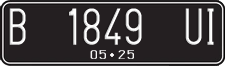 License plate of Indonesia, Regular plates