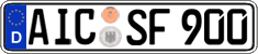 German license plate, Regular plates