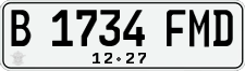 License plate of Indonesia, Regular plates