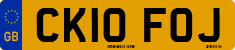License plate of the United Kingdom, 2001 year system