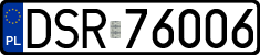 License plates of Poland, Regular car plates