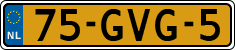 License plate of the Netherlands, Cars