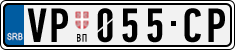 License plate of Serbia, Cars