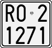 License plate of Italy, Motorcycles (1927 year series)