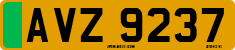 License plate of the United Kingdom, Northern Ireland (1966)