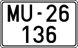 License plates of Spain, 1900 year series