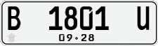 License plate of Indonesia, Regular plates