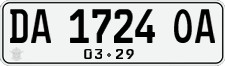 License plate of Indonesia, Regular plates
