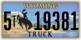Wyoming, Truck (1(2) 12345)
