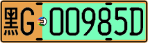 License plate of China, Electric vehicles