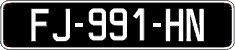 French license plate, SIV (oldtimers)