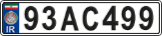 License plate of Iran, License plates for driving abroad (2015)