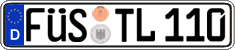 German license plate, Regular plates